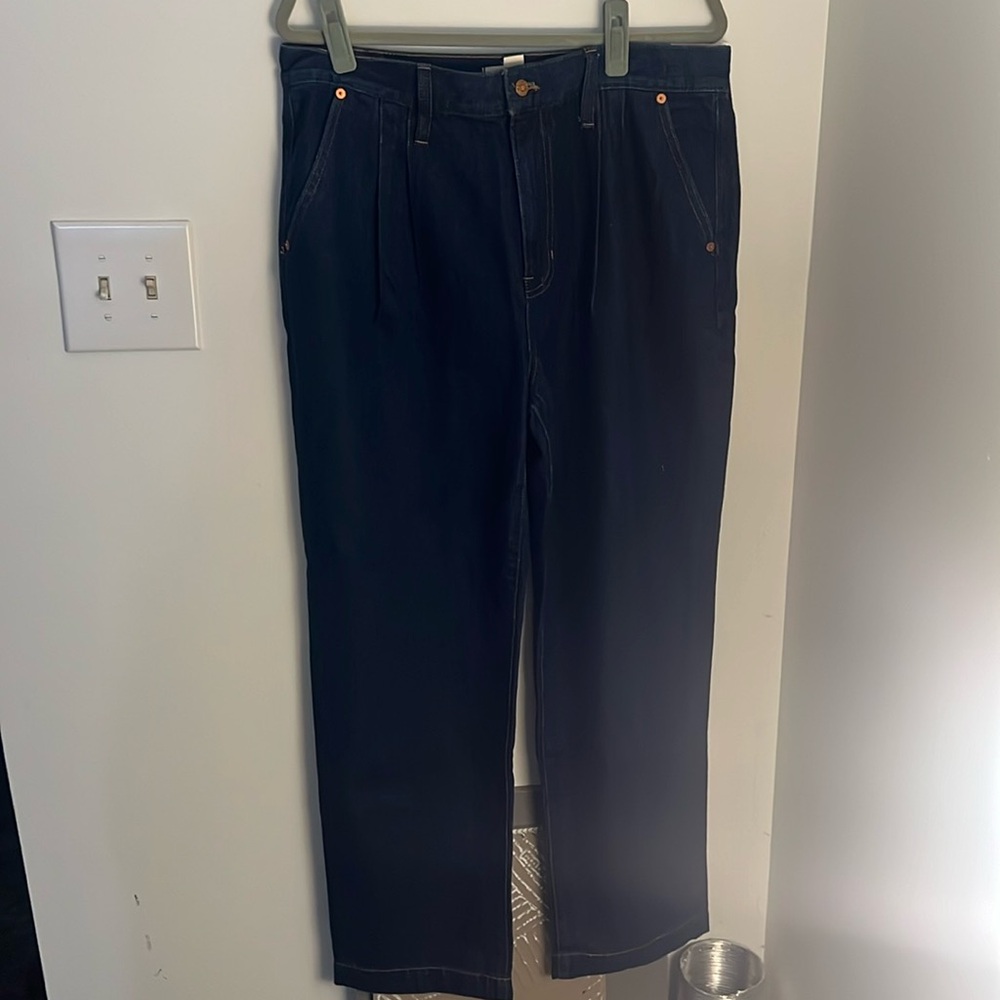 Madewell Baggy Straight Jean (pleated)